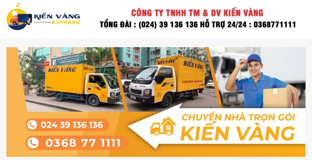 Đánh giá dịch vụ chuyển nhà trọn gói Kiến Vàng 