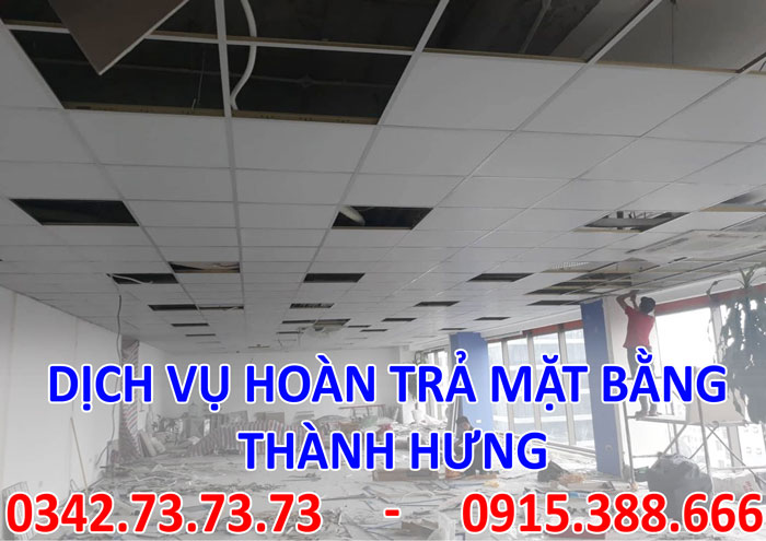 Dịch vụ hoàn trả mặt bằng uy tín chất lượng tại Hà Nội