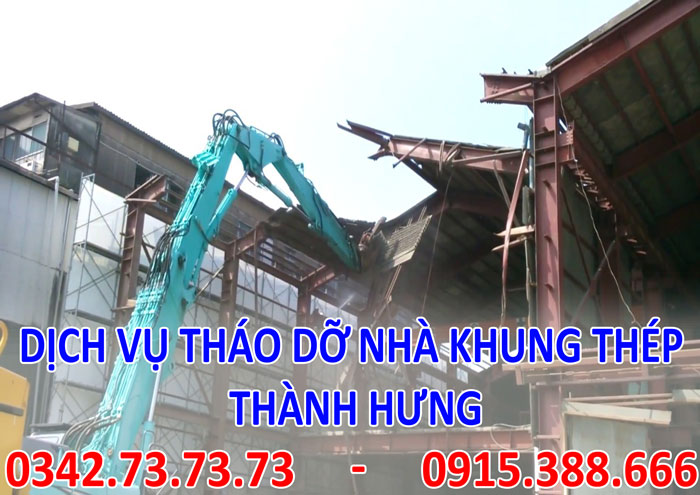 Dịch vụ tháo dỡ nhà khung thép tại Hà Nội Dịch vụ tháo dỡ nhà khung thép tại Hà Nội