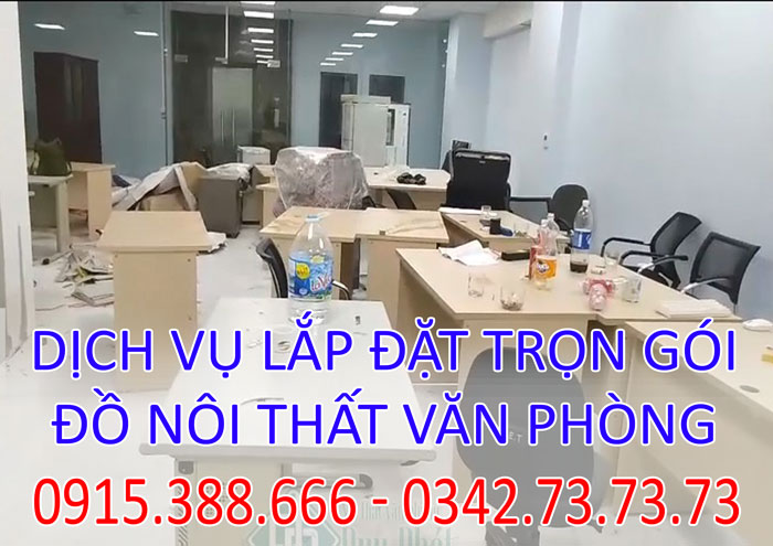 Lắp đặt trọn gói nội thất văn phòng