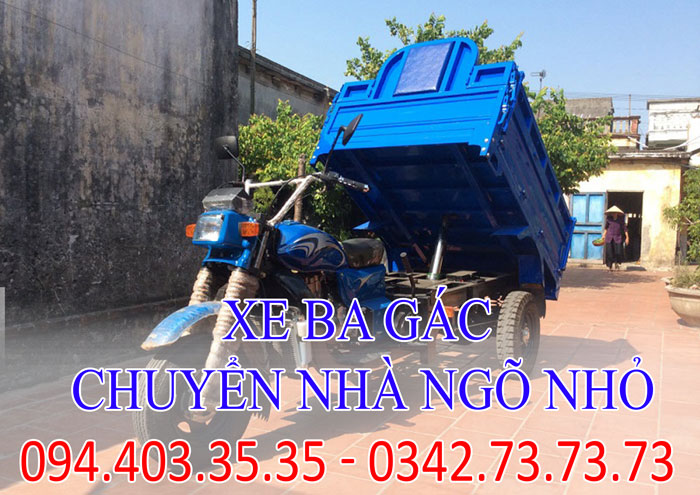 Cho thuê xe ba gác chuyển nhà ngõ nhỏ