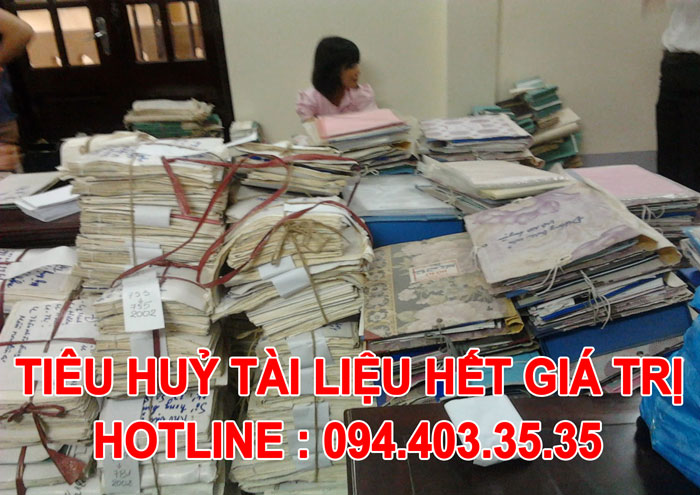 Hình thức tiêu huỷ tài liệu hết giá trị Hình thức tiêu huỷ tài liệu hết giá trị