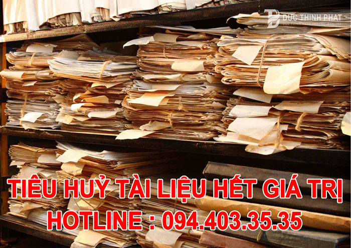 Hướng dẫn tiêu huỷ tài liệu hết giá trị Hướng dẫn tiêu huỷ tài liệu hết giá trị