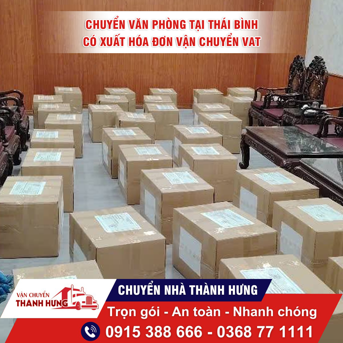 Dịch vụ Chuyển văn phòng Thái Bình